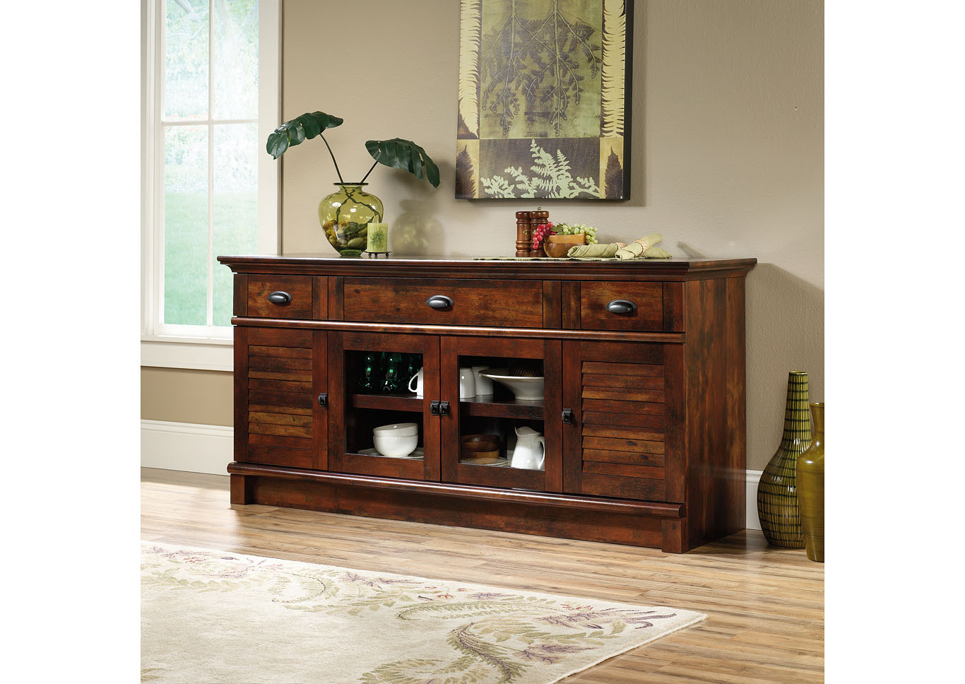 Harbor View Curado Cherry Credenza,Sauder